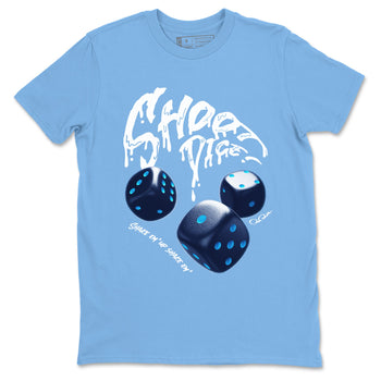 1s Obsidian shirts to match jordans Shoot Dice sneaker match tees Air Jordan 1 Low OG Obsidian match shoes to clothes SNRT Sneaker Tees unisex cotton Carolina Blue 2 shirts