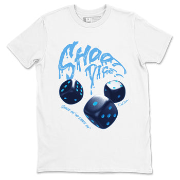 1s Obsidian shirts to match jordans Shoot Dice sneaker match tees Air Jordan 1 Low OG Obsidian match shoes to clothes SNRT Sneaker Tees unisex cotton White 2 shirts