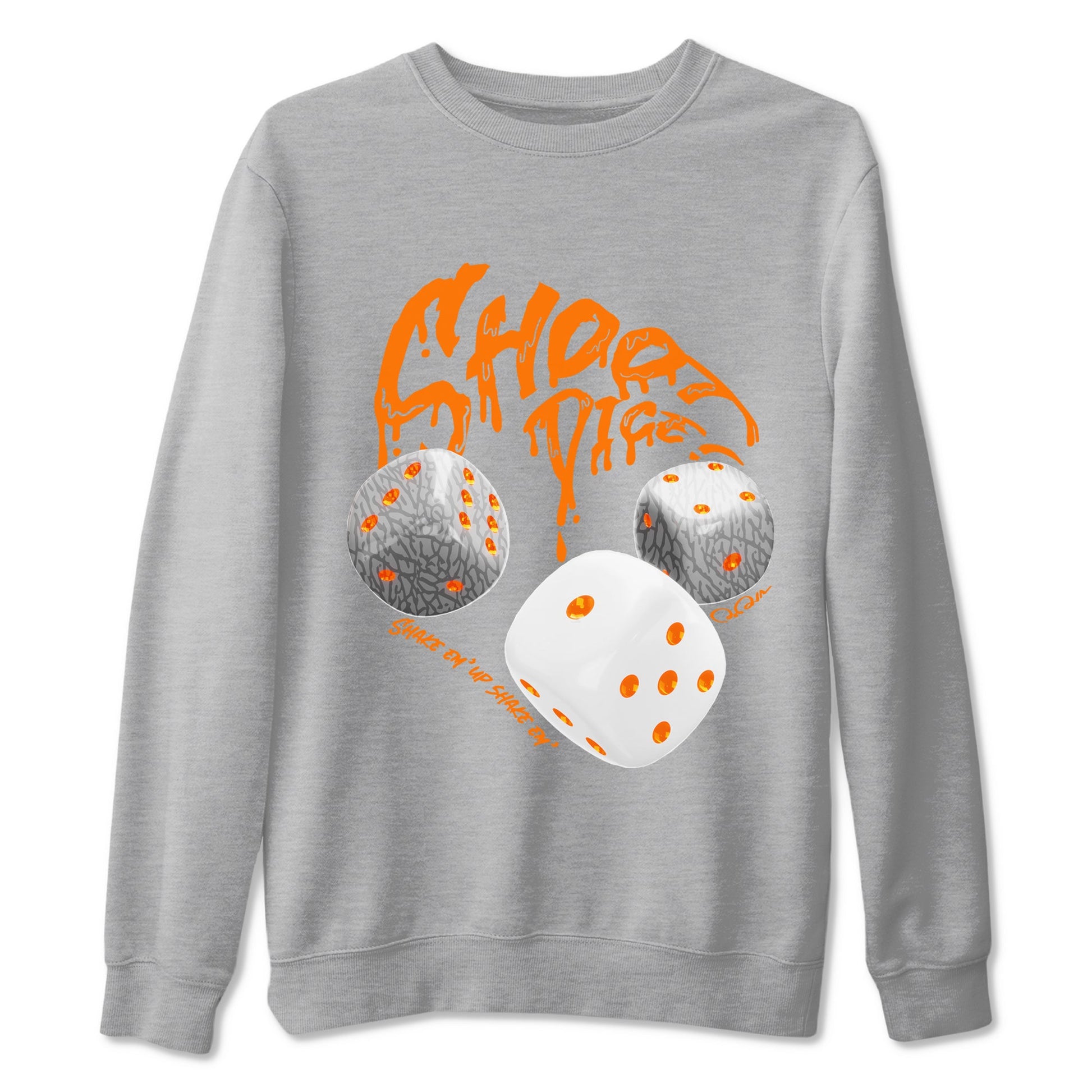 3s Georgia Peach shirt to match jordans Shoot Dice sneaker tees Air Jordan 3 Georgia Peach SNRT Sneaker Release Tees unisex cotton Heather Grey 2 crew neck shirt