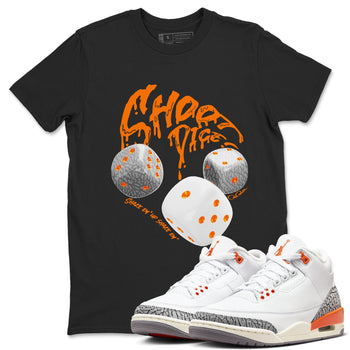 3s Georgia Peach shirt to match jordans Shoot Dice sneaker tees Air Jordan 3 Georgia Peach SNRT Sneaker Release Tees unisex cotton Black 1 crew neck shirt