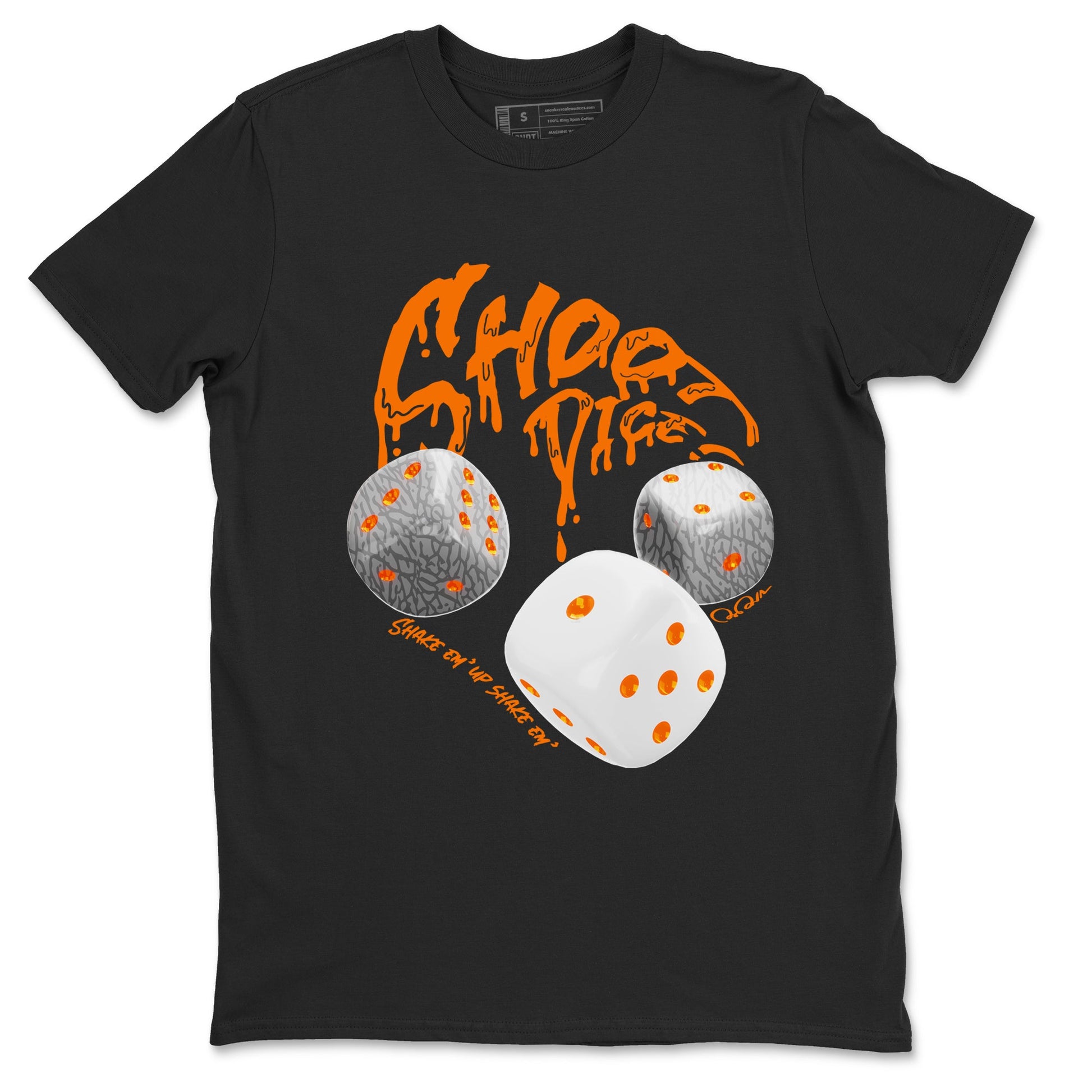 3s Georgia Peach shirt to match jordans Shoot Dice sneaker tees Air Jordan 3 Georgia Peach SNRT Sneaker Release Tees unisex cotton Black 2 crew neck shirt