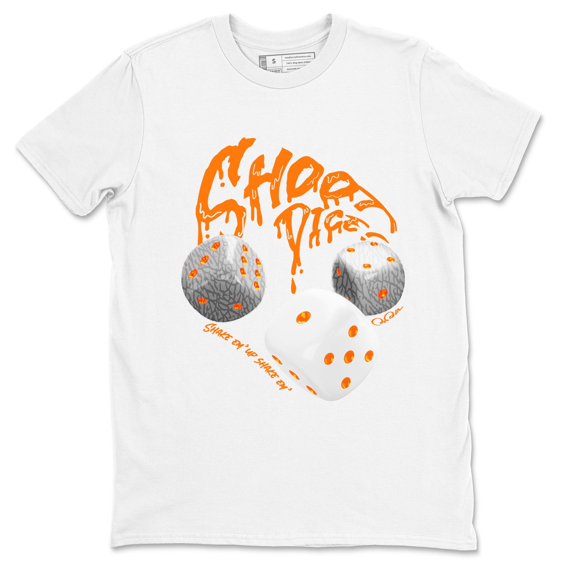 3s Georgia Peach shirt to match jordans Shoot Dice sneaker tees Air Jordan 3 Georgia Peach SNRT Sneaker Release Tees unisex cotton White 2 crew neck shirt