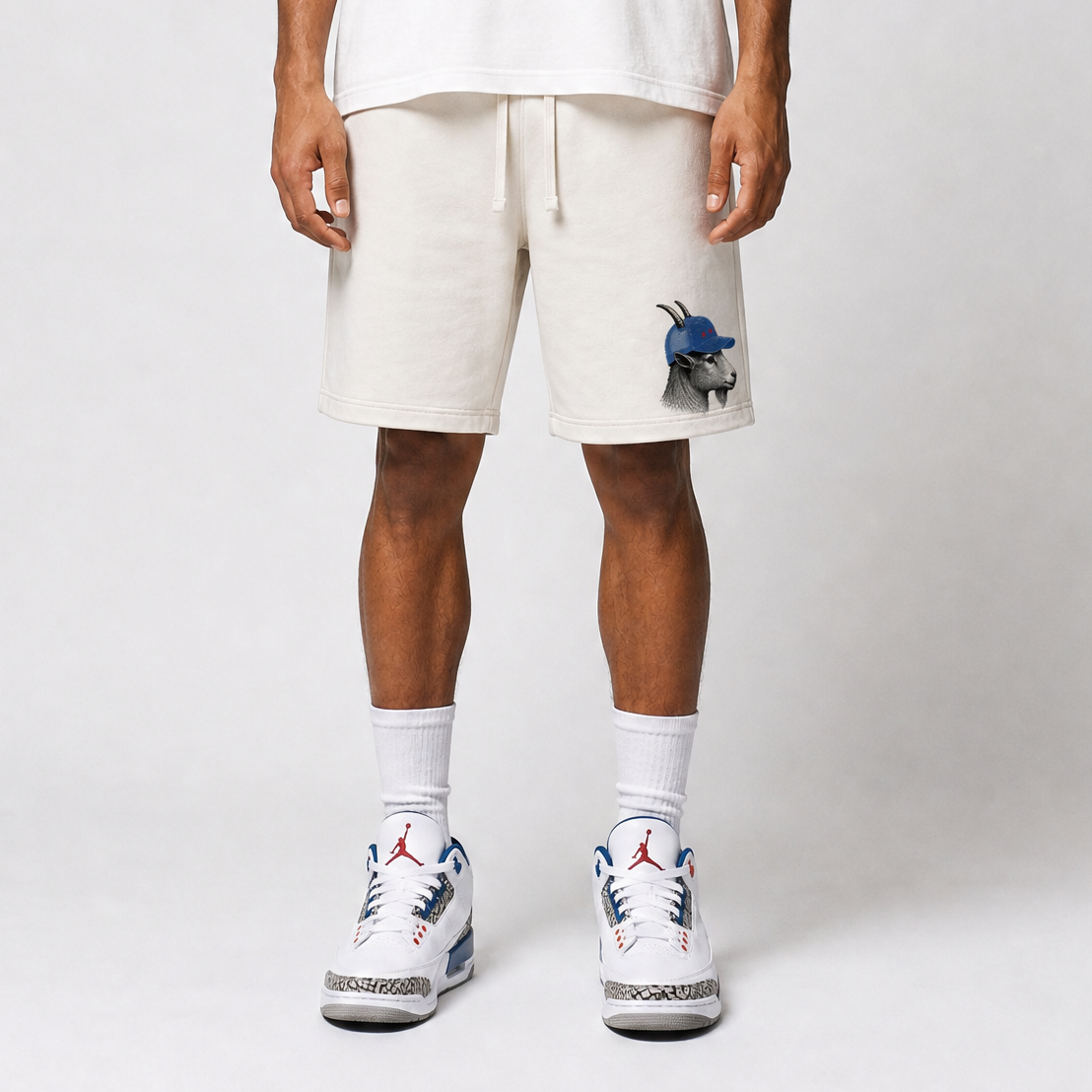 Heritage Goat Face Premium Fleece Shorts - SNRT Sneaker T-shirts