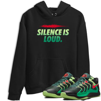 Sneaker Threads – Sneaker Tees To Match Nike KD 17 Easy Money Sniper – Silence Is Loud Graphic Tee Black 1. Perfect for Jordan releases 2025 colorways. Perfect for Kevin Durant sneaker releases and Easy Money basketball colorways loved by hoopers in 2025.