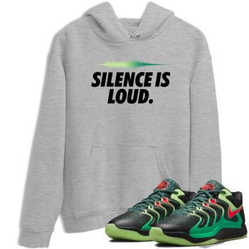 Sneaker Threads – Sneaker Tees To Match Nike KD 17 Easy Money Sniper – Silence Is Loud Graphic Tee Heather Grey 1. Perfect for Jordan releases 2025 colorways. Perfect for Kevin Durant sneaker releases and Easy Money basketball colorways loved by hoopers in 2025.