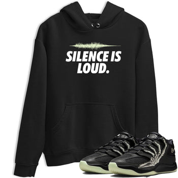 Sneaker Threads – Sneaker Tees To Match Nike KD 18 Halloween – Silence is Loud Graphic Tee Black 1. Perfect for Jordan releases 2025 colorways. Perfect for Kevin Durant sneaker releases and Halloween 2025 colorways.