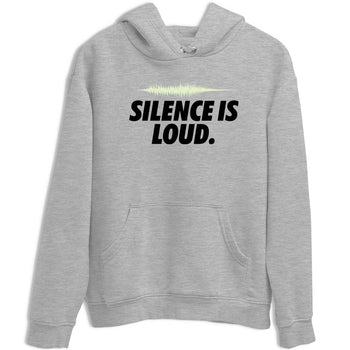 Sneaker Threads – Sneaker Tees To Match Nike KD 18 Halloween – Silence is Loud Graphic Tee Heather Grey 2. Perfect for Jordan releases 2025 colorways. Perfect for Kevin Durant sneaker releases and Halloween 2025 colorways.