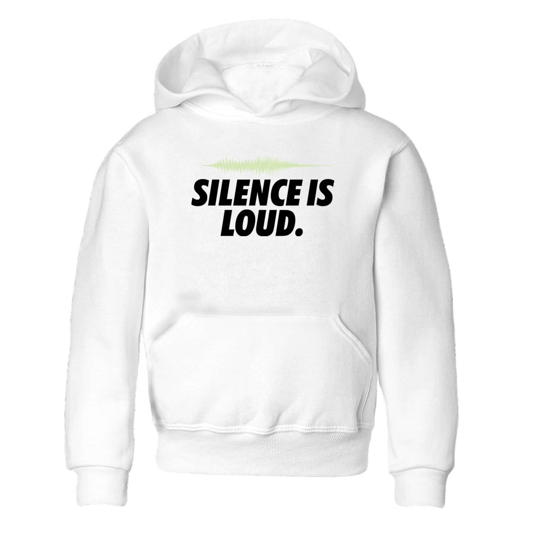 Sneaker Threads – Sneaker Tees To Match Nike KD 18 Halloween – Silence is Loud Youth Graphic Tee White 2. Perfect for Jordan releases 2025 colorways. Perfect for Kevin Durant sneaker releases and Halloween 2025 colorways.