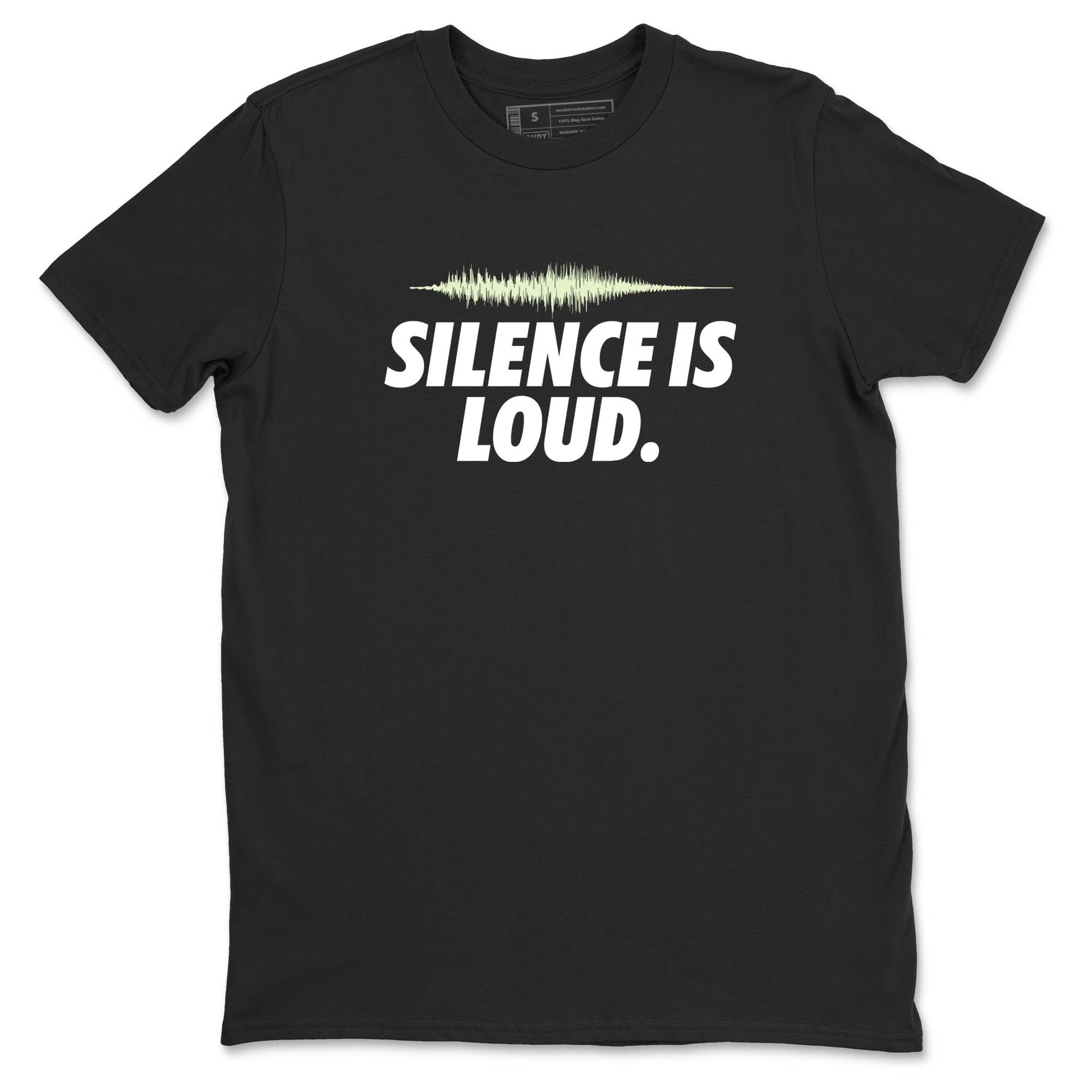 Sneaker Threads – Sneaker Tees To Match Nike KD 18 Halloween – Silence is Loud Graphic Tee Black 2. Perfect for Jordan releases 2025 colorways. Perfect for Kevin Durant sneaker releases and Halloween 2025 colorways.