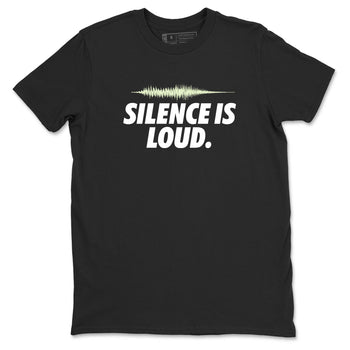 Sneaker Threads – Sneaker Tees To Match Nike KD 18 Halloween – Silence is Loud Graphic Tee Black 2. Perfect for Jordan releases 2025 colorways. Perfect for Kevin Durant sneaker releases and Halloween 2025 colorways.