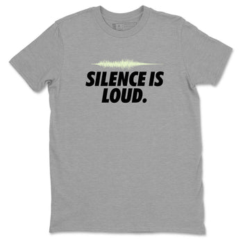 Sneaker Threads – Sneaker Tees To Match Nike KD 18 Halloween – Silence is Loud Graphic Tee Heather Grey 2. Perfect for Jordan releases 2025 colorways. Perfect for Kevin Durant sneaker releases and Halloween 2025 colorways.