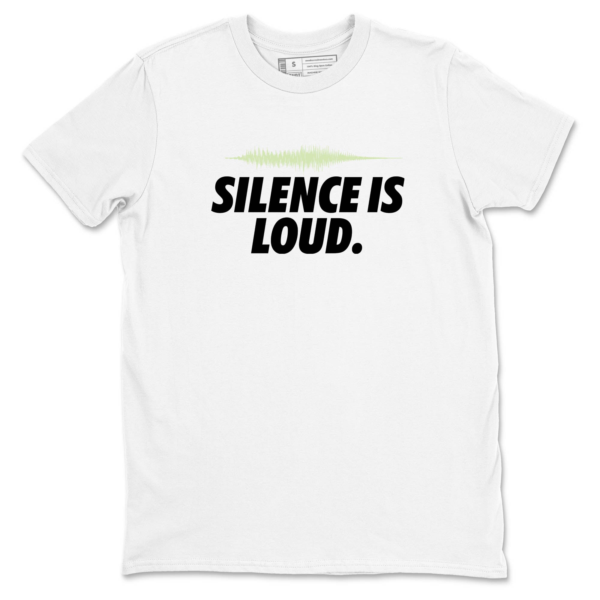 Sneaker Threads – Sneaker Tees To Match Nike KD 18 Halloween – Silence is Loud Graphic Tee White 2. Perfect for Jordan releases 2025 colorways. Perfect for Kevin Durant sneaker releases and Halloween 2025 colorways.