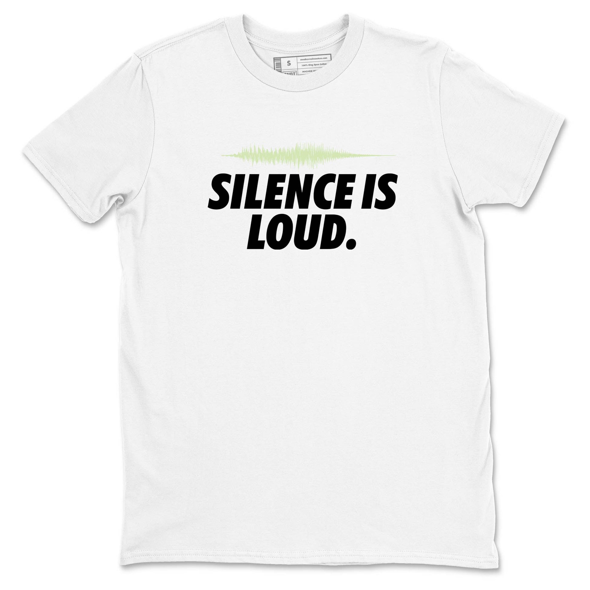 Sneaker Threads – Sneaker Tees To Match Nike KD 18 Halloween – Silence is Loud Graphic Tee White 2. Perfect for Jordan releases 2025 colorways. Perfect for Kevin Durant sneaker releases and Halloween 2025 colorways.
