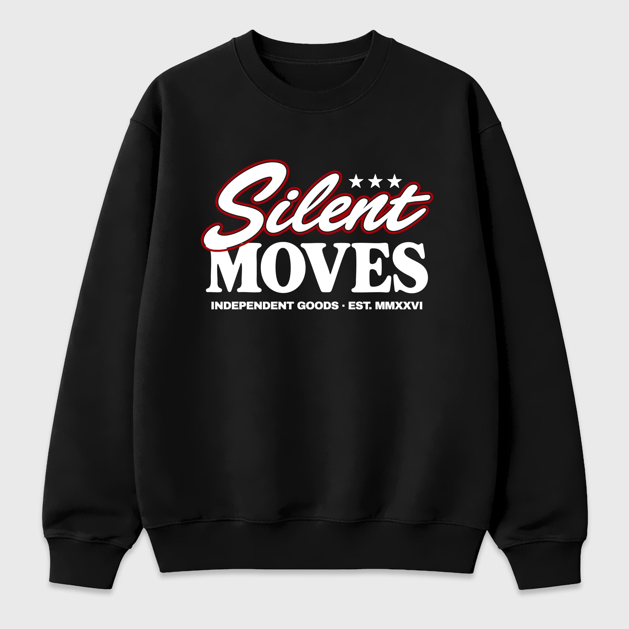 Silent Moves Graphic T-Shirt featuring original streetwear artwork designed to match the Air Jordan 9 True Red. Black 2 Graphic Tee.