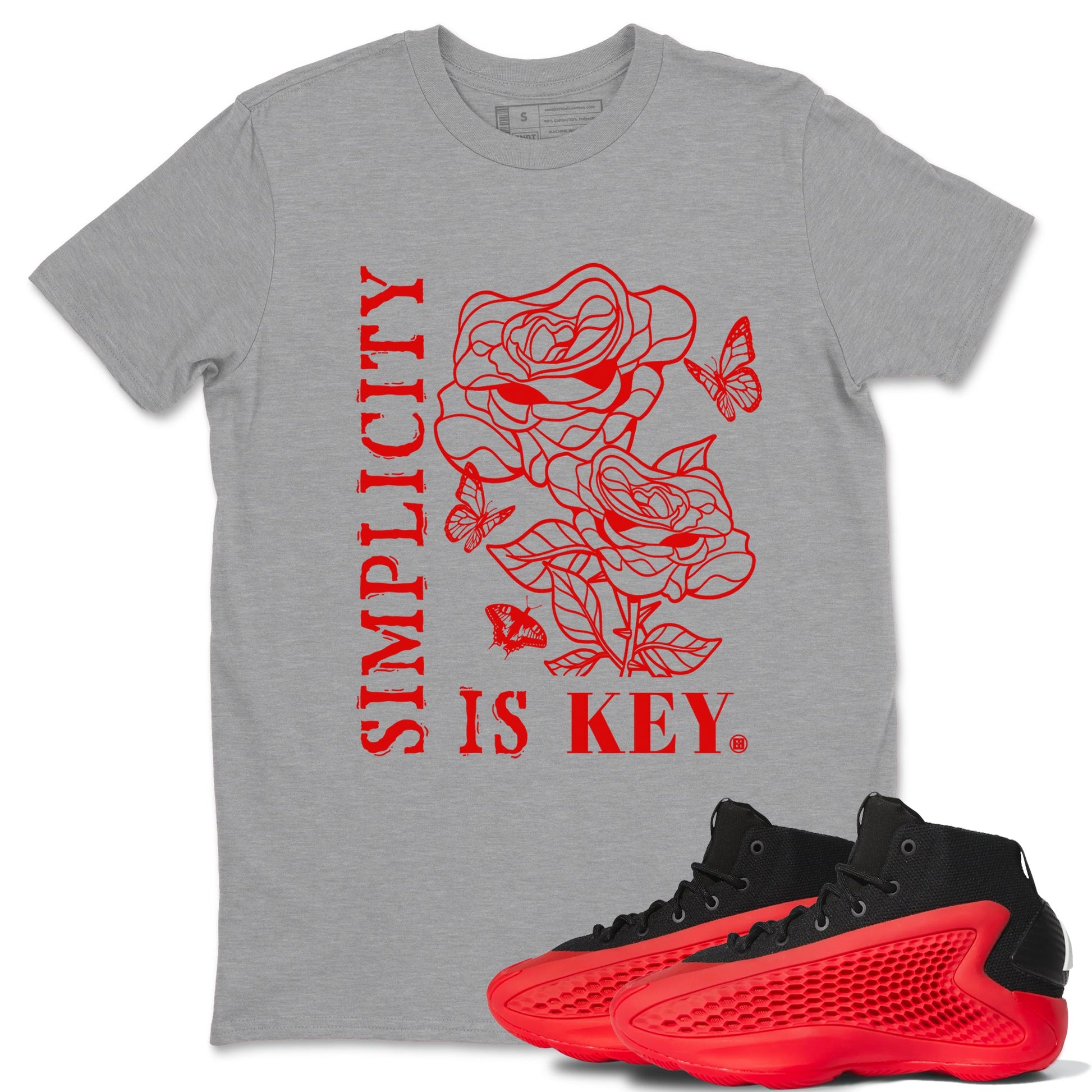 AE 1 Bred Shirts To Match Jordans Simplicity Is Key sneaker match tees AE 1 Bred Tee SNRT Sneaker Release Tees unisex cotton Heather Grey 1 crew neck shirts