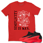 AE 1 Bred Shirts To Match Jordans Simplicity Is Key sneaker match tees AE 1 Bred Tee SNRT Sneaker Release Tees unisex cotton Red 1 crew neck shirts