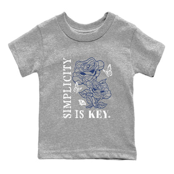 1s Midnight Navy shirts to match jordans Simplicity Is Key sneaker match tees Air Jordan 1 Midnight Navy match shoes to clothes SNRT Sneaker Tees Youth Baby Heather Grey 2 tee