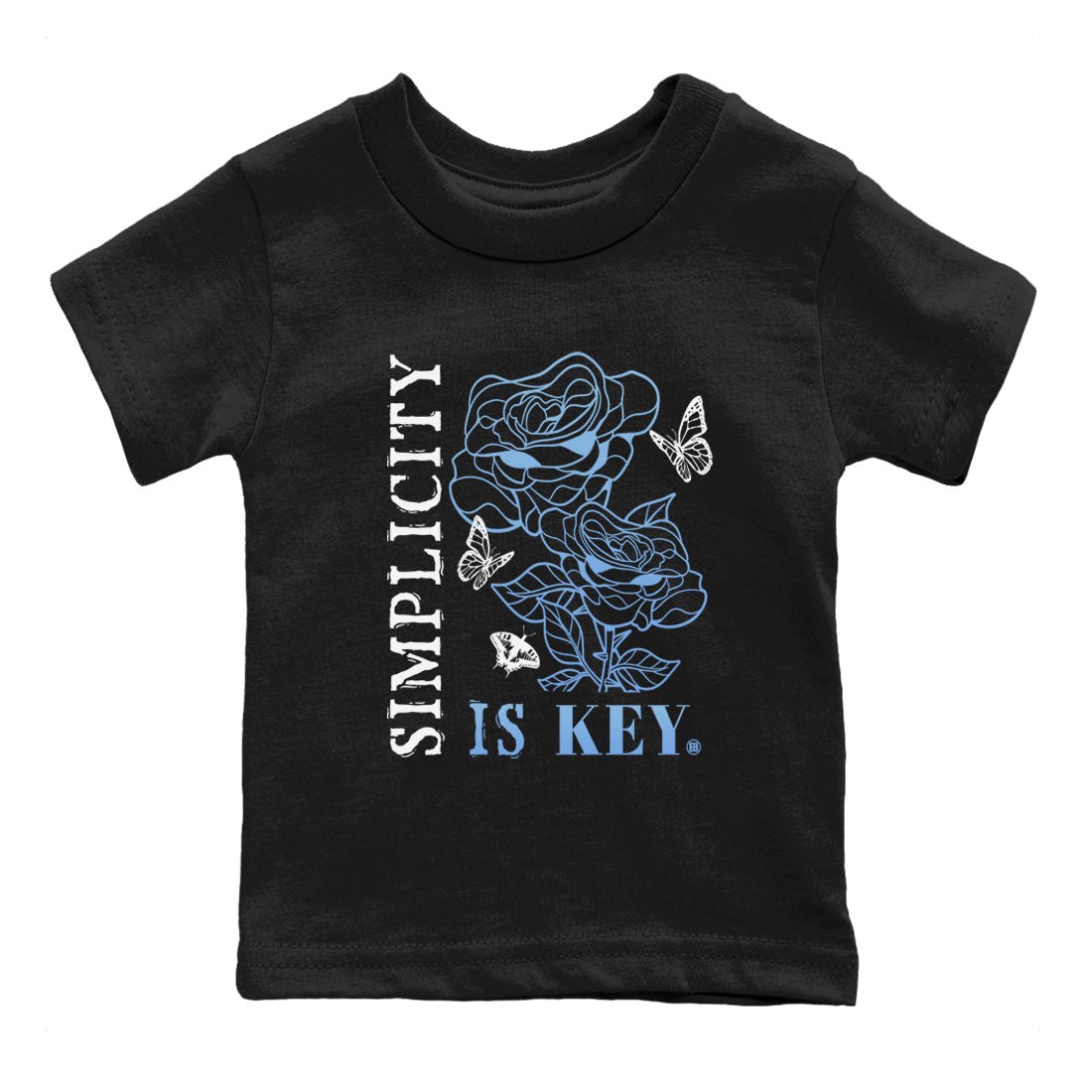 11s Legend Blue shirts to match jordans Simplicity Is Key sneaker match tees Air Jordan 11 Retro Legend Blue match shoes to clothes SNRT Sneaker Tees Youth Baby Black 2 tee