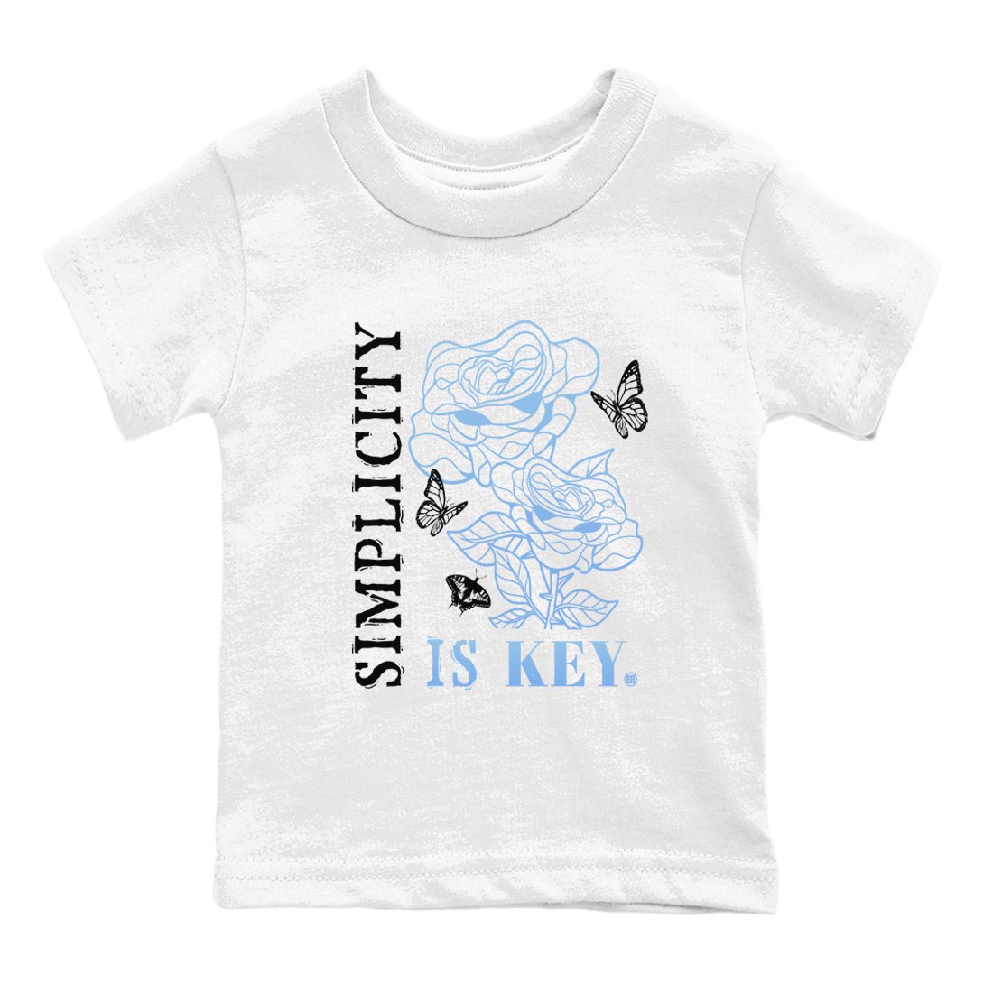 11s Legend Blue shirts to match jordans Simplicity Is Key sneaker match tees Air Jordan 11 Retro Legend Blue match shoes to clothes SNRT Sneaker Tees Youth Baby White 2 tee
