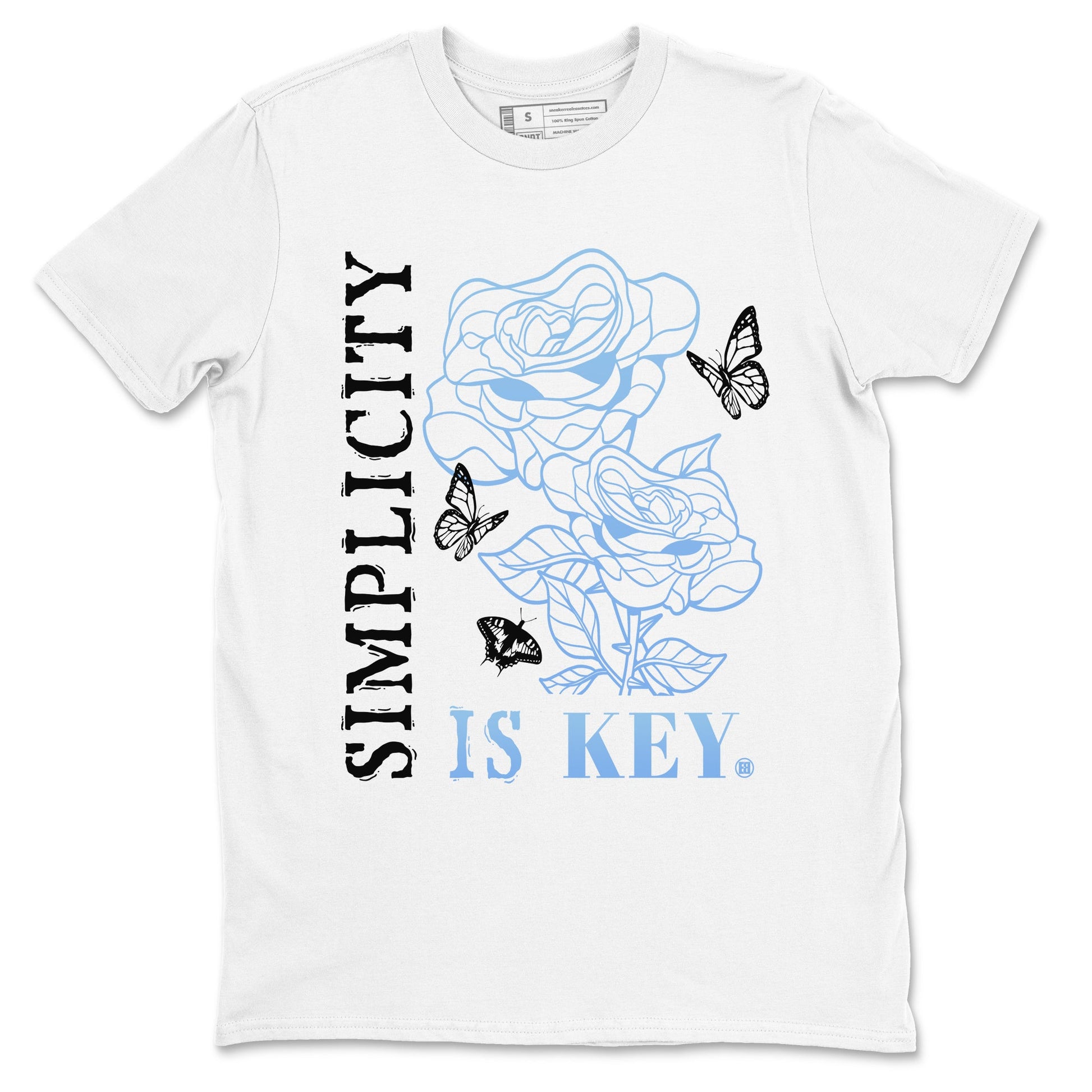 11s Legend Blue shirts to match jordans Simplicity Is Key sneaker match tees Air Jordan 11 Retro Legend Blue match shoes to clothes SNRT Sneaker Tees unisex cotton White 2 shirts