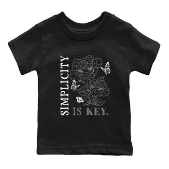 12s Black Wolf Grey shirts to match jordans Simplicity Is Key sneaker match tees 12s Baron SNRT Sneaker Release Tees Youth Baby Black 2 crew neck shirts