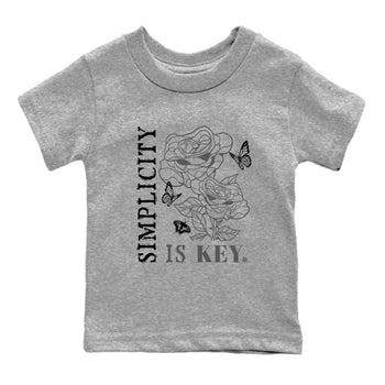 12s Black Wolf Grey shirts to match jordans Simplicity Is Key sneaker match tees 12s Baron SNRT Sneaker Release Tees Youth Baby Heather Grey 2 crew neck shirts