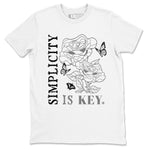 12s Black Wolf Grey shirts to match jordans Simplicity Is Key sneaker match tees 12s Baron SNRT Sneaker Release Tees unisex cotton White 2 crew neck shirts