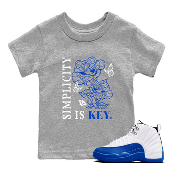 Air Jordan 12 Blueberry Shirts To Match Jordans Simplicity Is Key sneaker match tees Air Jordan 12 Blueberry Tee SNRT Sneaker Release Tees Youth Baby Heather Grey 1 crew neck shirts