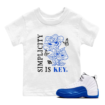 Air Jordan 12 Blueberry Shirts To Match Jordans Simplicity Is Key sneaker match tees Air Jordan 12 Blueberry Tee SNRT Sneaker Release Tees Youth Baby White 1 crew neck shirts