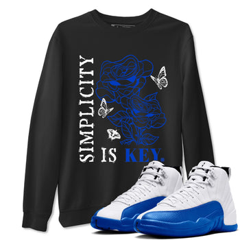 Air Jordan 12 Blueberry Shirts To Match Jordans Simplicity Is Key sneaker match tees Air Jordan 12 Blueberry Tee SNRT Sneaker Release Tees unisex cotton Black 1 crew neck shirts