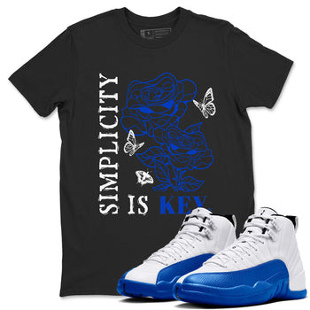 Air Jordan 12 Blueberry Shirts To Match Jordans Simplicity Is Key sneaker match tees Air Jordan 12 Blueberry Tee SNRT Sneaker Release Tees unisex cotton Black 1 crew neck shirts