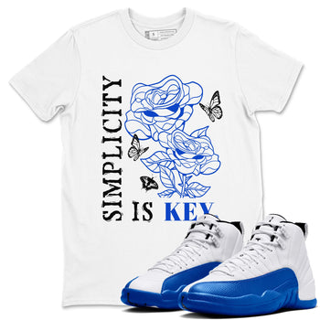 Air Jordan 12 Blueberry Shirts To Match Jordans Simplicity Is Key sneaker match tees Air Jordan 12 Blueberry Tee SNRT Sneaker Release Tees unisex cotton White 1 crew neck shirts