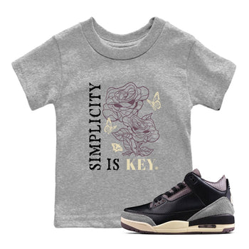 3s A Ma Maniere x Black Shirts To Match Jordans Simplicity Is Key sneaker match tees Air Jordan 3 A Ma Maniere x Black And Flat Pewter T-Shirt SNRT Sneake Sneaker Release Tees Youth Baby Heather Grey 1 crew neck shirts