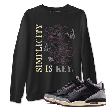 3s A Ma Maniere x Black Shirts To Match Jordans Simplicity Is Key sneaker match tees Air Jordan 3 A Ma Maniere x Black And Flat Pewter T-Shirt SNRT Sneake Sneaker Release Tees unisex cotton Black 1 crew neck shirts