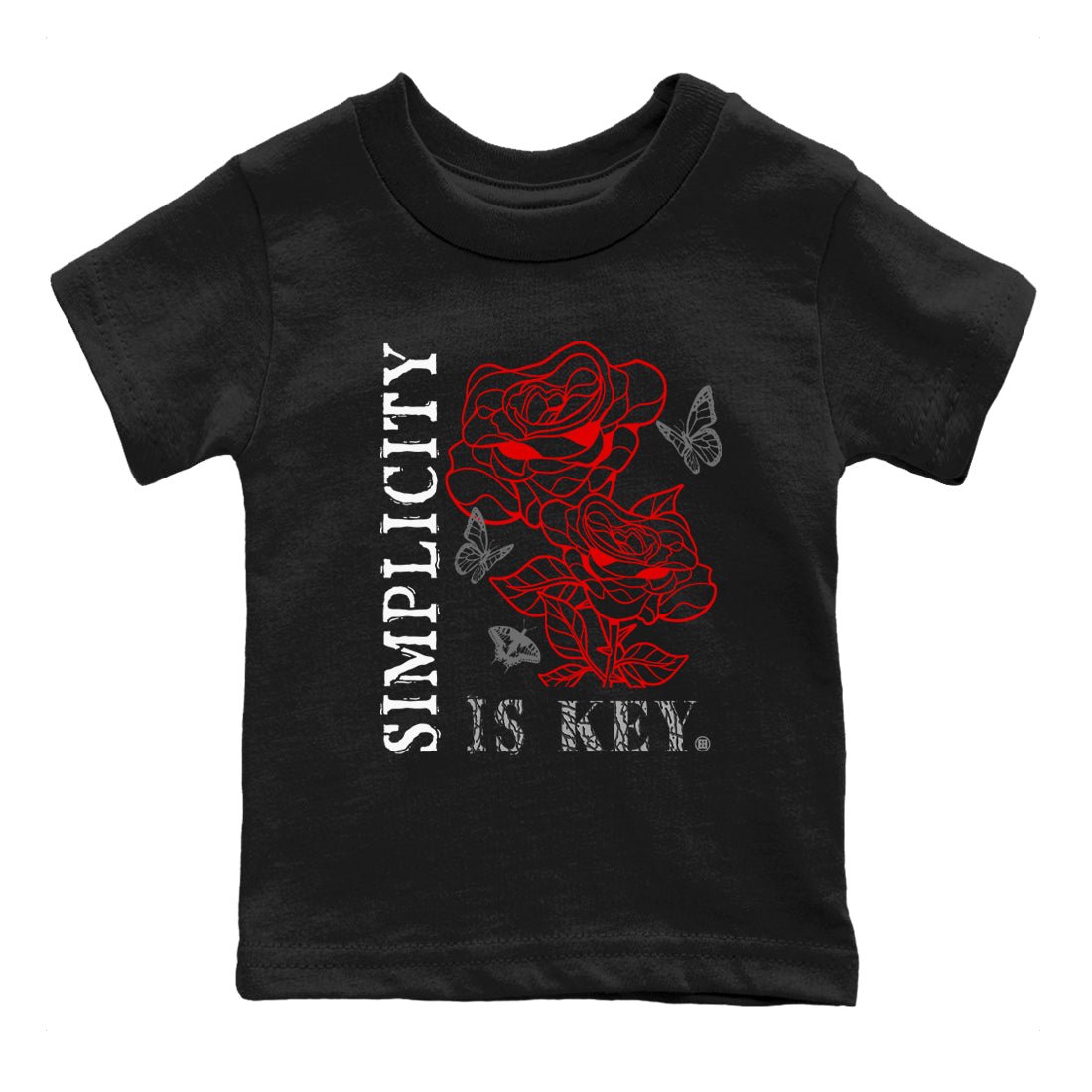 3s Black Cement shirts to match jordans Simplicity Is Key sneaker match tees Air Jordan 3 Retro OG Black Cement match shoes to clothes SNRT Sneaker Tees Youth Baby Black 2 tee