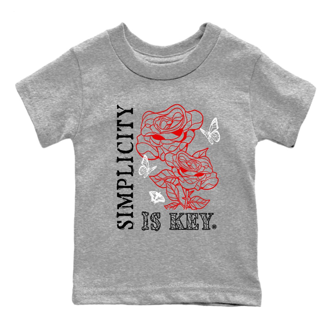 3s Black Cement shirts to match jordans Simplicity Is Key sneaker match tees Air Jordan 3 Retro OG Black Cement match shoes to clothes SNRT Sneaker Tees Youth Baby Heather Grey 2 tee