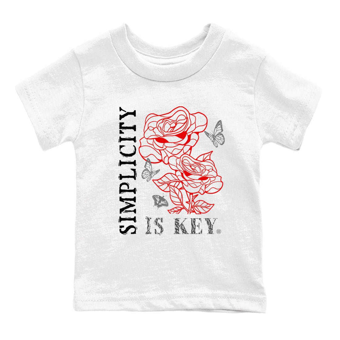 3s Black Cement shirts to match jordans Simplicity Is Key sneaker match tees Air Jordan 3 Retro OG Black Cement match shoes to clothes SNRT Sneaker Tees Youth Baby White 2 tee