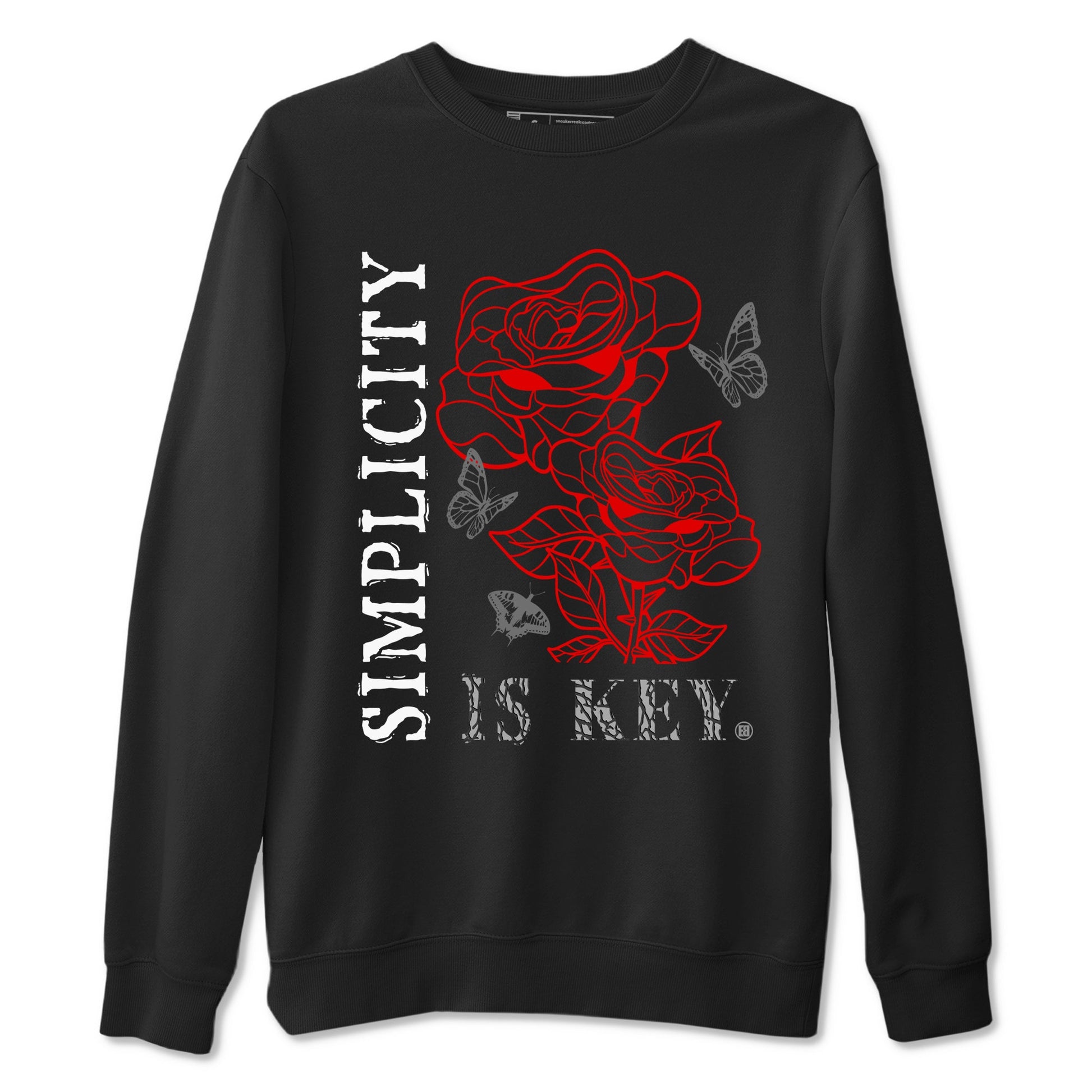 3s Black Cement shirts to match jordans Simplicity Is Key sneaker match tees Air Jordan 3 Retro OG Black Cement match shoes to clothes SNRT Sneaker Tees unisex cotton Black 2 shirts