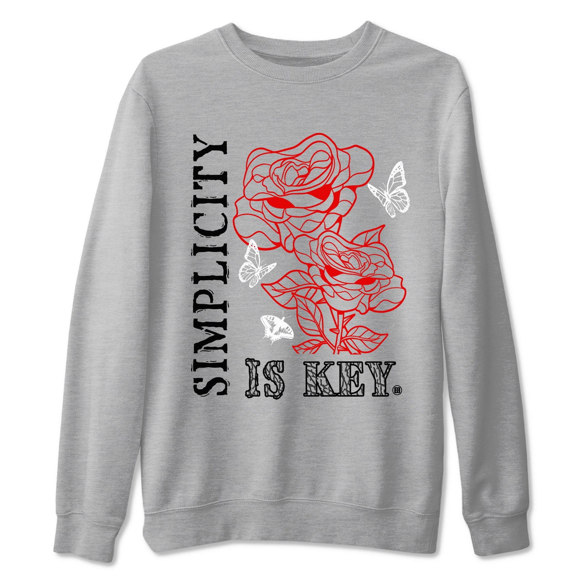 3s Black Cement shirts to match jordans Simplicity Is Key sneaker match tees Air Jordan 3 Retro OG Black Cement match shoes to clothes SNRT Sneaker Tees unisex cotton Heather Grey 2 shirts
