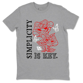 3s Black Cement shirts to match jordans Simplicity Is Key sneaker match tees Air Jordan 3 Retro OG Black Cement match shoes to clothes SNRT Sneaker Tees unisex cotton Heather Grey 2 shirts