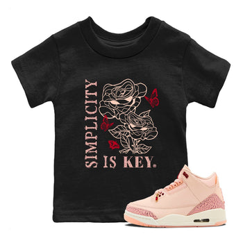 3s Valentines Day shirts to match jordans Simplicity Is Key best t shirts to wear with jordans Air Jordan 3 Valentines Day match shoes to clothes SNRT Sneaker Tees Youth Baby Black 1 tee