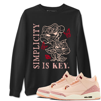 3s Valentines Day shirts to match jordans Simplicity Is Key best t shirts to wear with jordans Air Jordan 3 Valentines Day match shoes to clothes SNRT Sneaker Tees unisex cotton Black 1 shirts