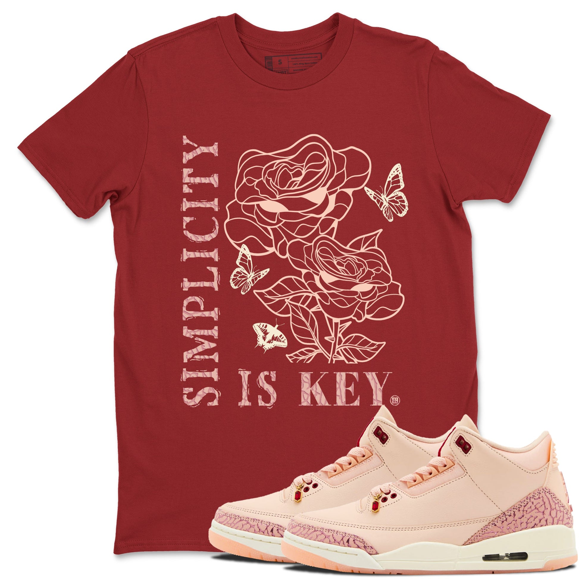 3s Valentines Day shirts to match jordans Simplicity Is Key best t shirts to wear with jordans Air Jordan 3 Valentines Day match shoes to clothes SNRT Sneaker Tees unisex cotton Cardinal 1 shirts