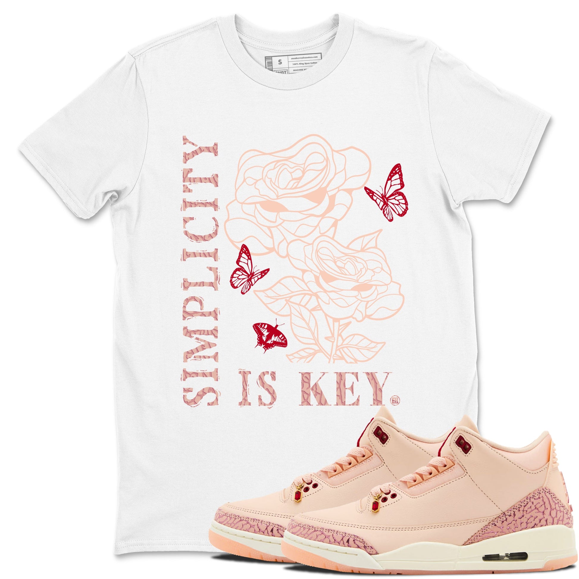 3s Valentines Day shirts to match jordans Simplicity Is Key best t shirts to wear with jordans Air Jordan 3 Valentines Day match shoes to clothes SNRT Sneaker Tees unisex cotton White 1 shirts