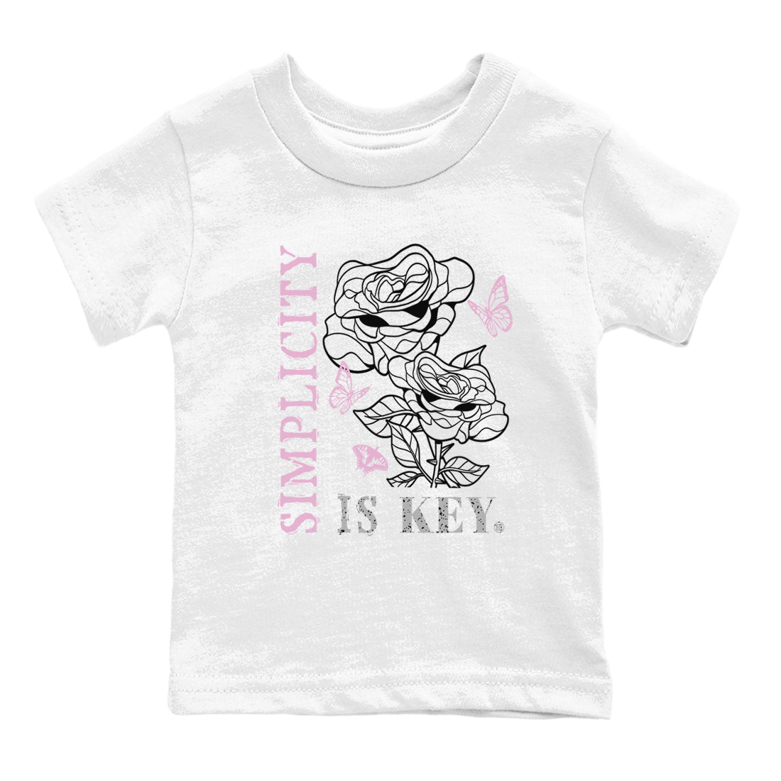 4s Orchid shirts to match jordans Simplicity Is Key sneaker match tees Air Jordan 4 Orchid match shoes to clothes SNRT Sneaker Tees Youth Baby White 2 tee