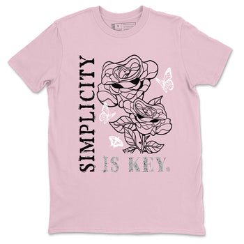 4s Orchid shirts to match jordans Simplicity Is Key sneaker match tees Air Jordan 4 Orchid match shoes to clothes SNRT Sneaker Tees unisex cotton Pink 2 shirts