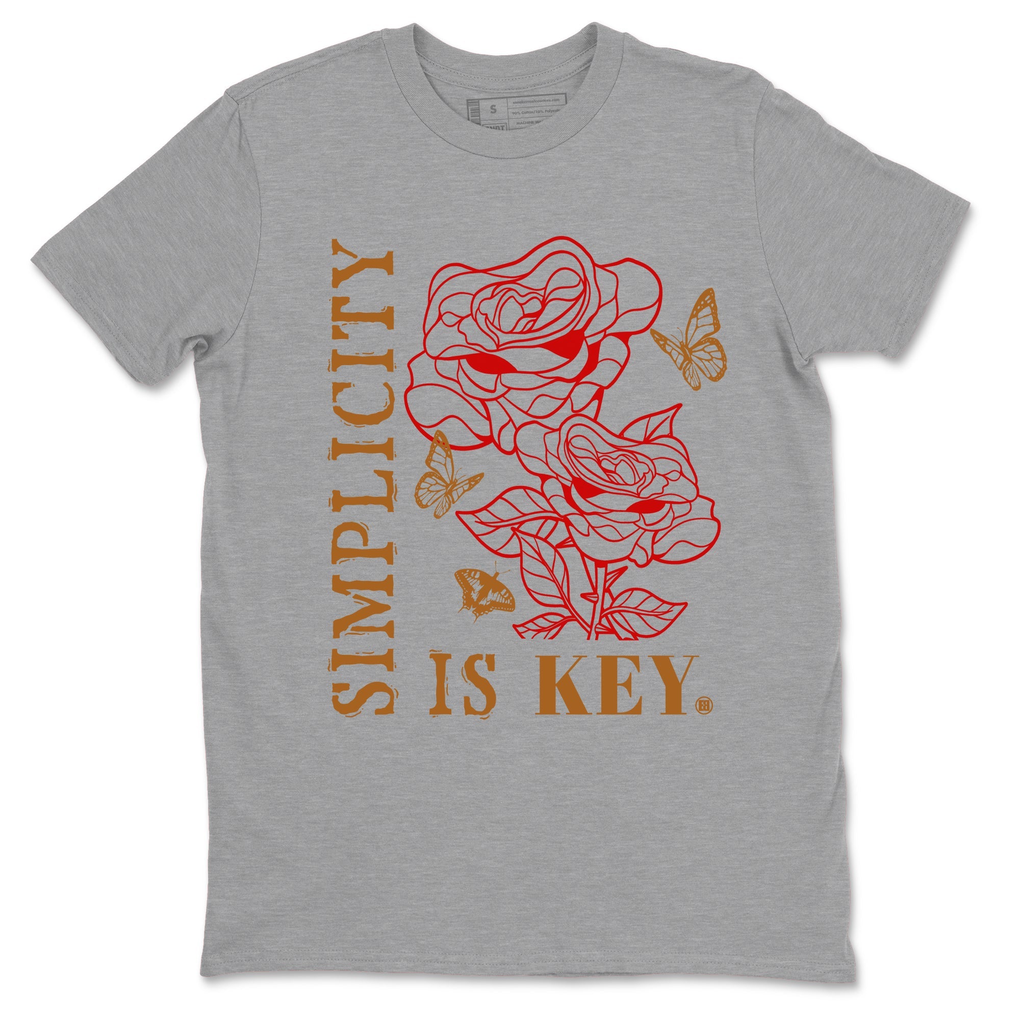 5s Archaeo Brown shirts to match jordans Simplicity Is Key sneaker match tees Air Jordan 5 Archaeo Brown match shoes to clothes SNRT Sneaker Tees unisex cotton Heather Grey 2 shirts