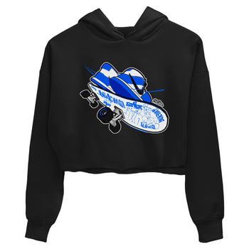 AJ1 Game Royal shirt to match jordans Skateboard sneaker tees Air Jordan 1 Game Royal SNRT Sneaker Release Tees Black 2 crop length shirt