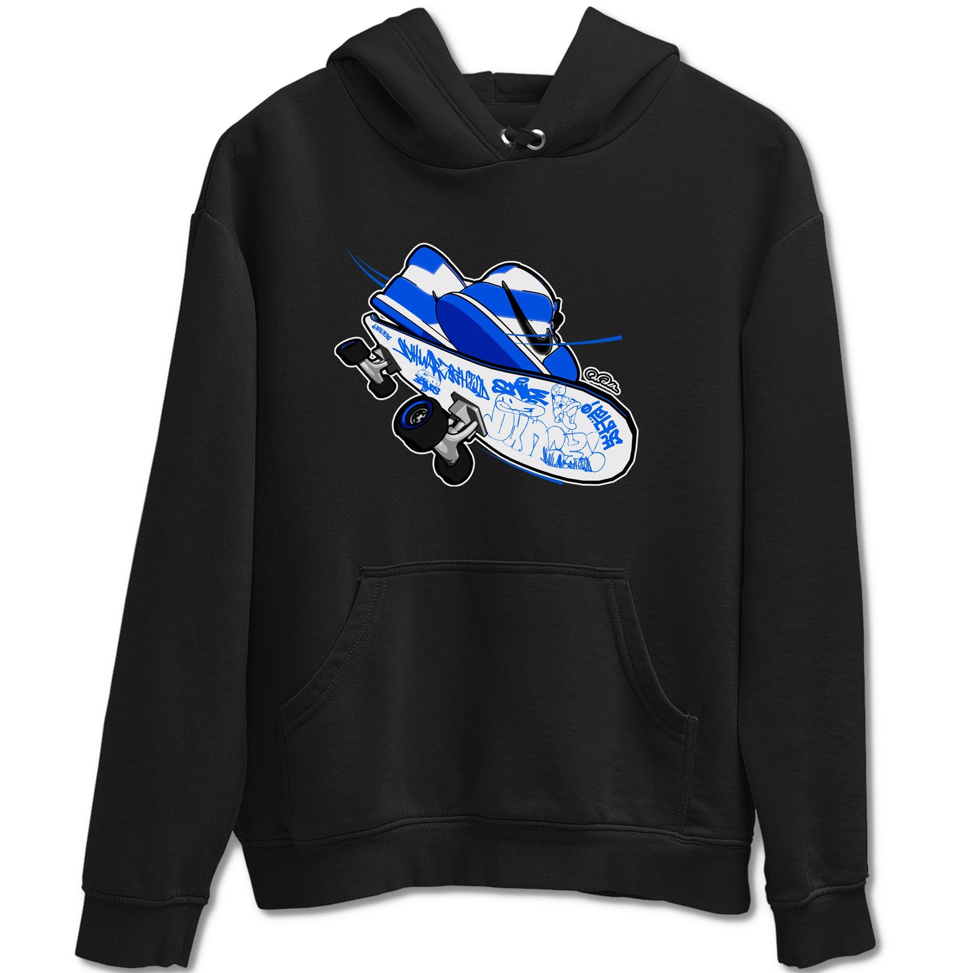AJ1 Game Royal shirt to match jordans Skateboard sneaker tees Air Jordan 1 Game Royal SNRT Sneaker Release Tees unisex cotton Black 2 crew neck shirt