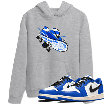 AJ1 Game Royal shirt to match jordans Skateboard sneaker tees Air Jordan 1 Game Royal SNRT Sneaker Release Tees unisex cotton Heather Grey 1 crew neck shirt